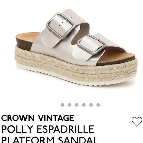 crown vintage polly espadrille platform sandal